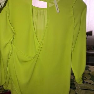 green blouse